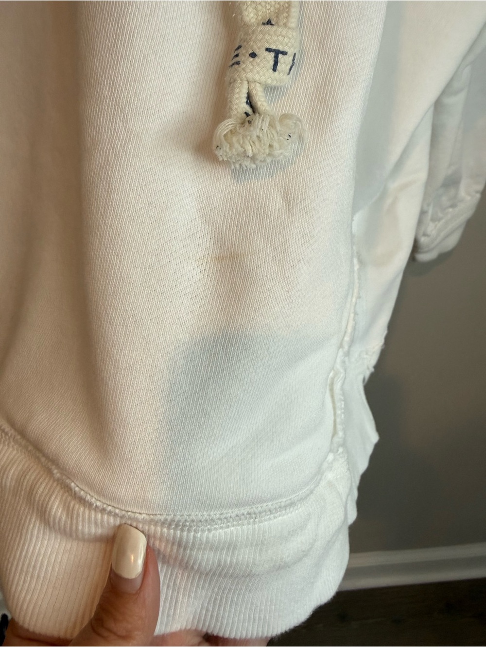 Free People We The Free. White Oversized Hoodie Size Medium - Picture 8 of 11